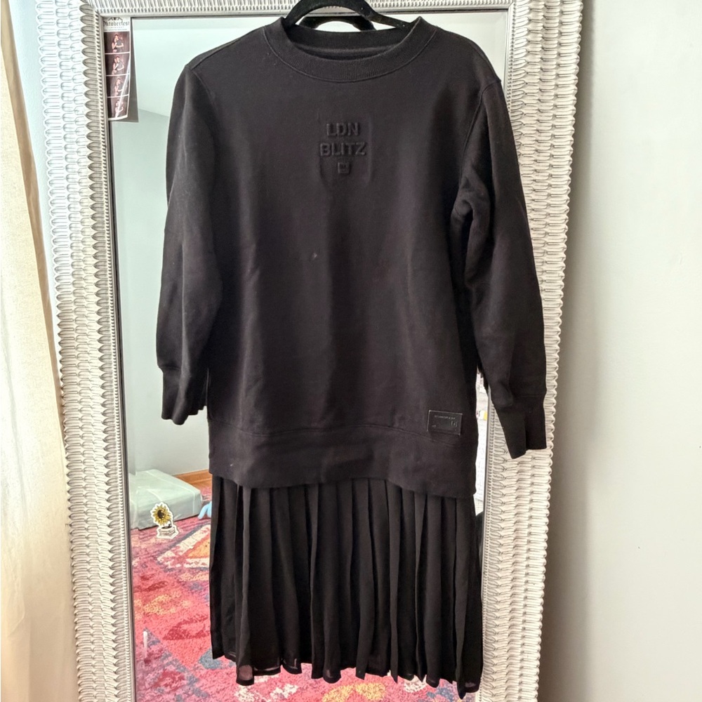 Musium Div Black LDN BLITZ Sweatshirt Dress